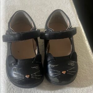 Black Cat Design Kids Shoes